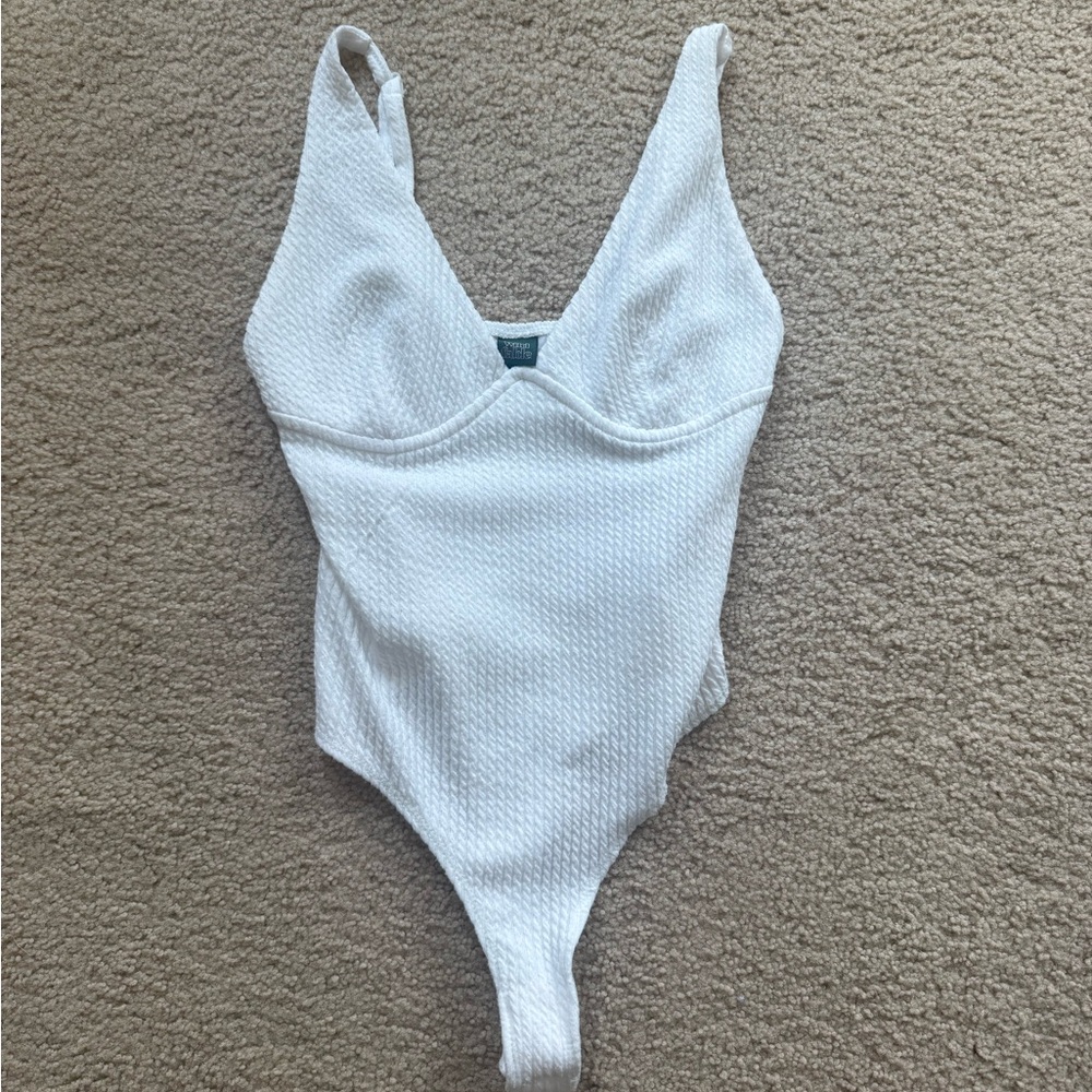 White Tank Top Bodysuit